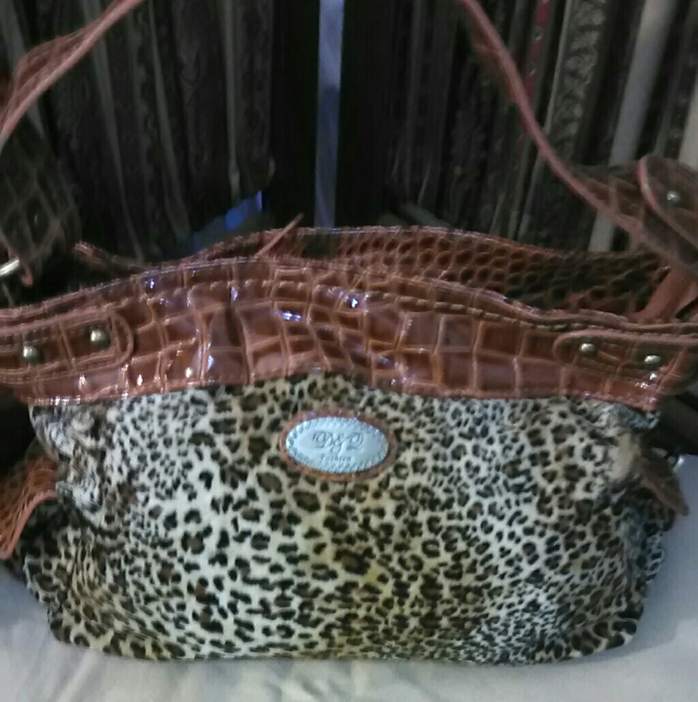 Leopard print handbag